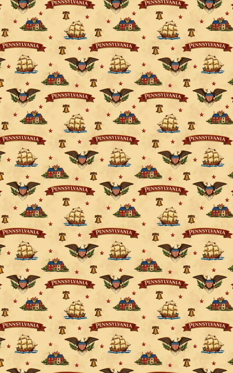 Pennsylvania Colonial Craft - London Penny Gift Wrap