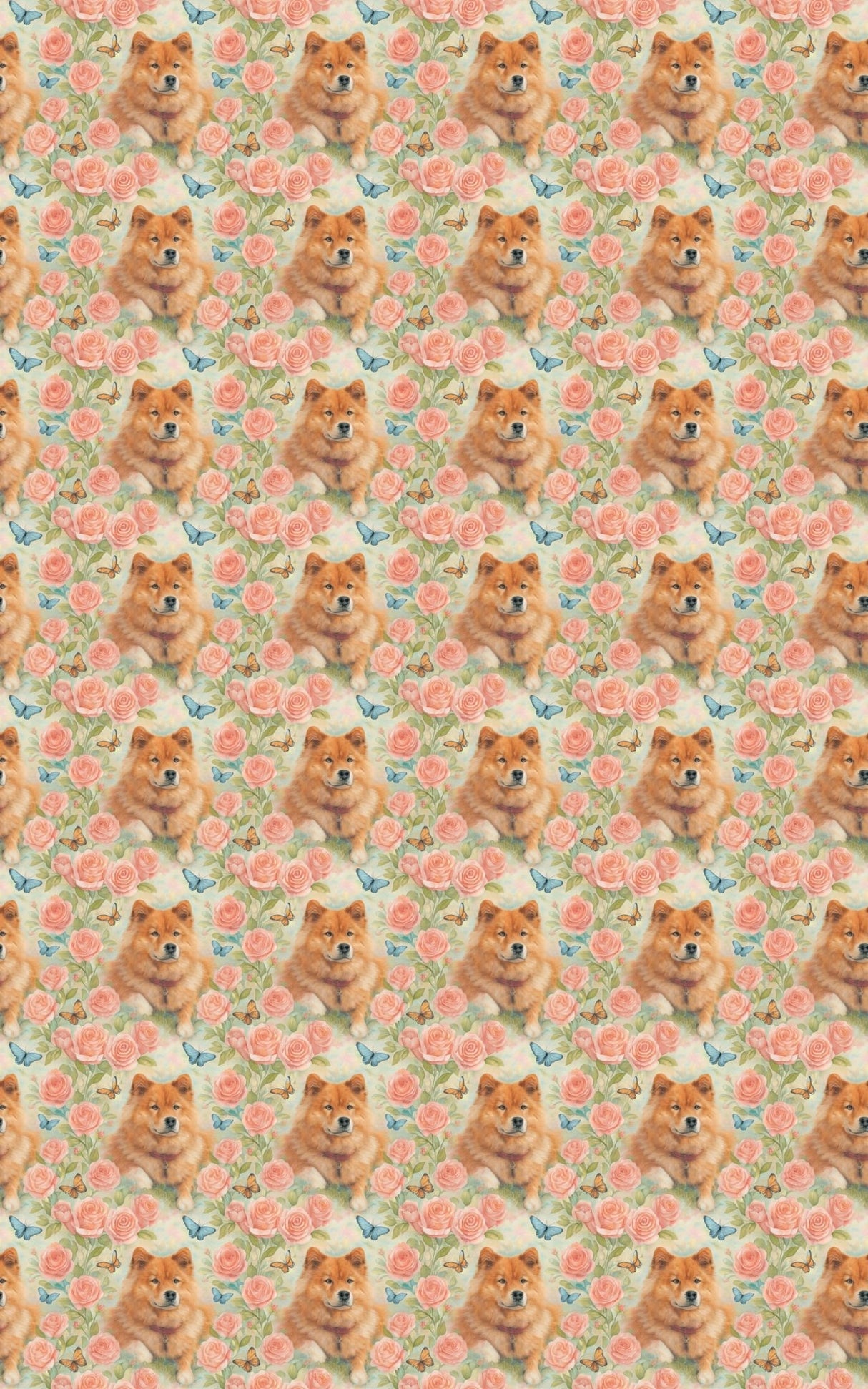 Penny Pastel Garden - London Penny Gift Wrap