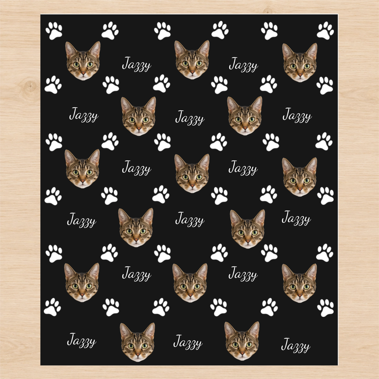 Personalized Cat Photo 6FT Wrapping Paper