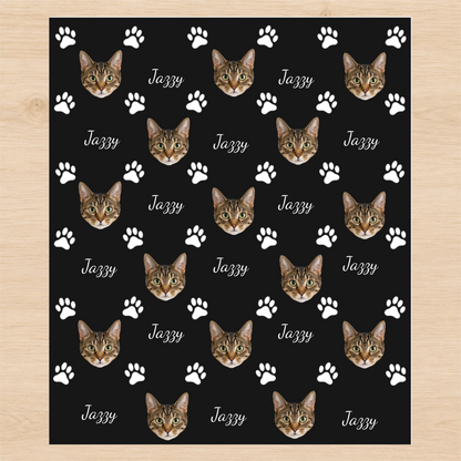Personalized Cat Photo 6FT Wrapping Paper