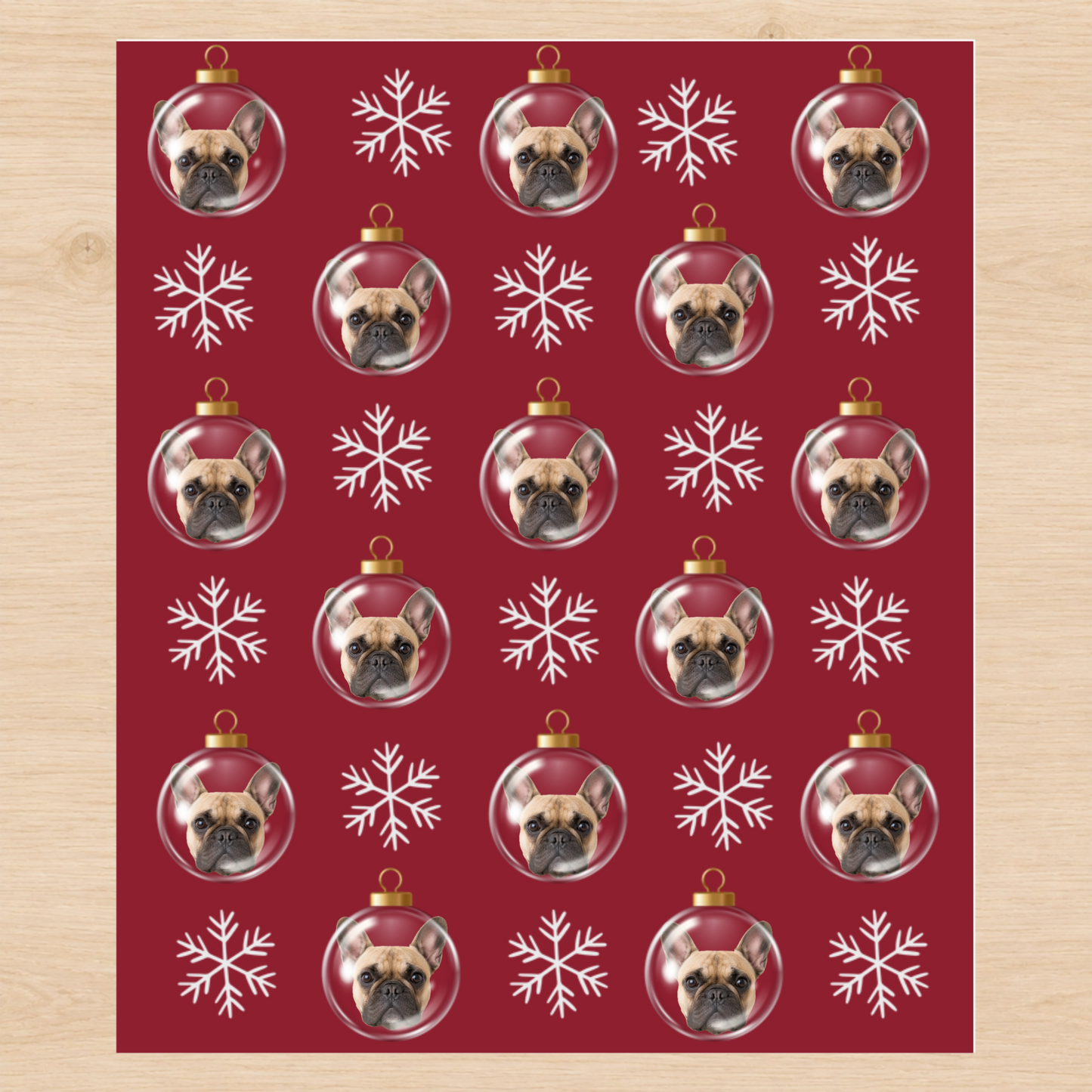 Personalized Photo Ornament 6FT Wrapping Paper