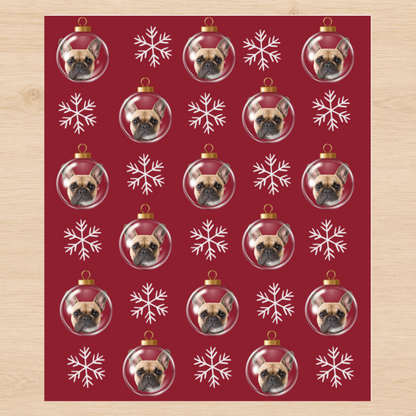 Personalized Photo Ornament 6FT Wrapping Paper