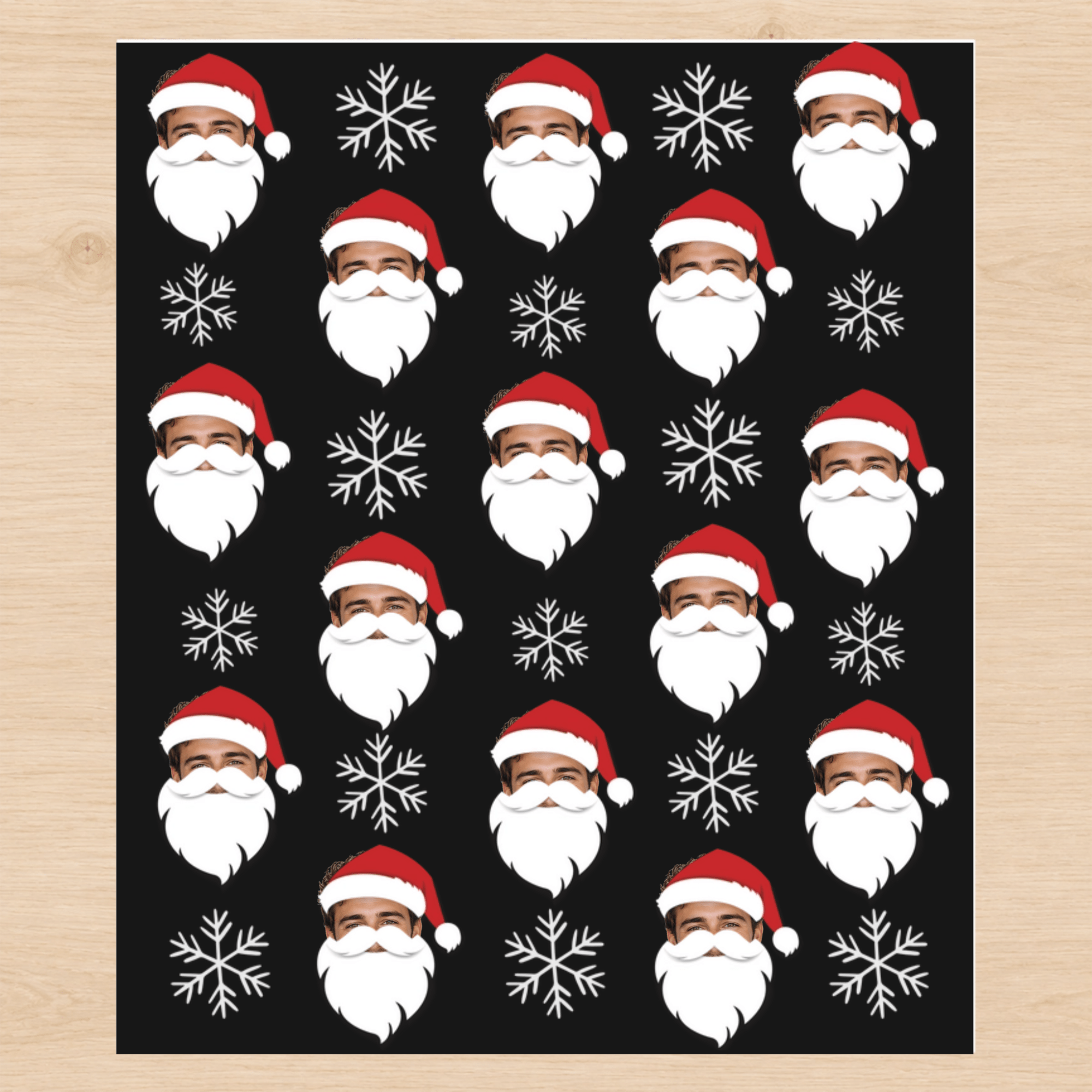 Personalized Santa 6FT Wrapping Paper - London Penny Gift Wrap