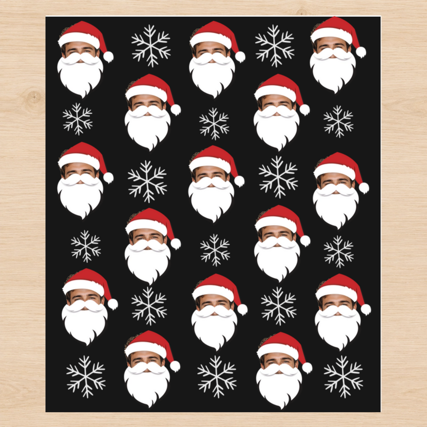 Personalized Santa 6FT Wrapping Paper