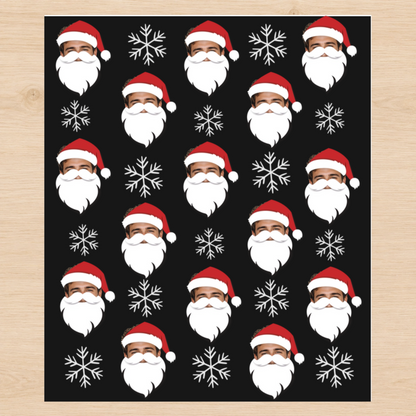 Personalized Santa 6FT Wrapping Paper