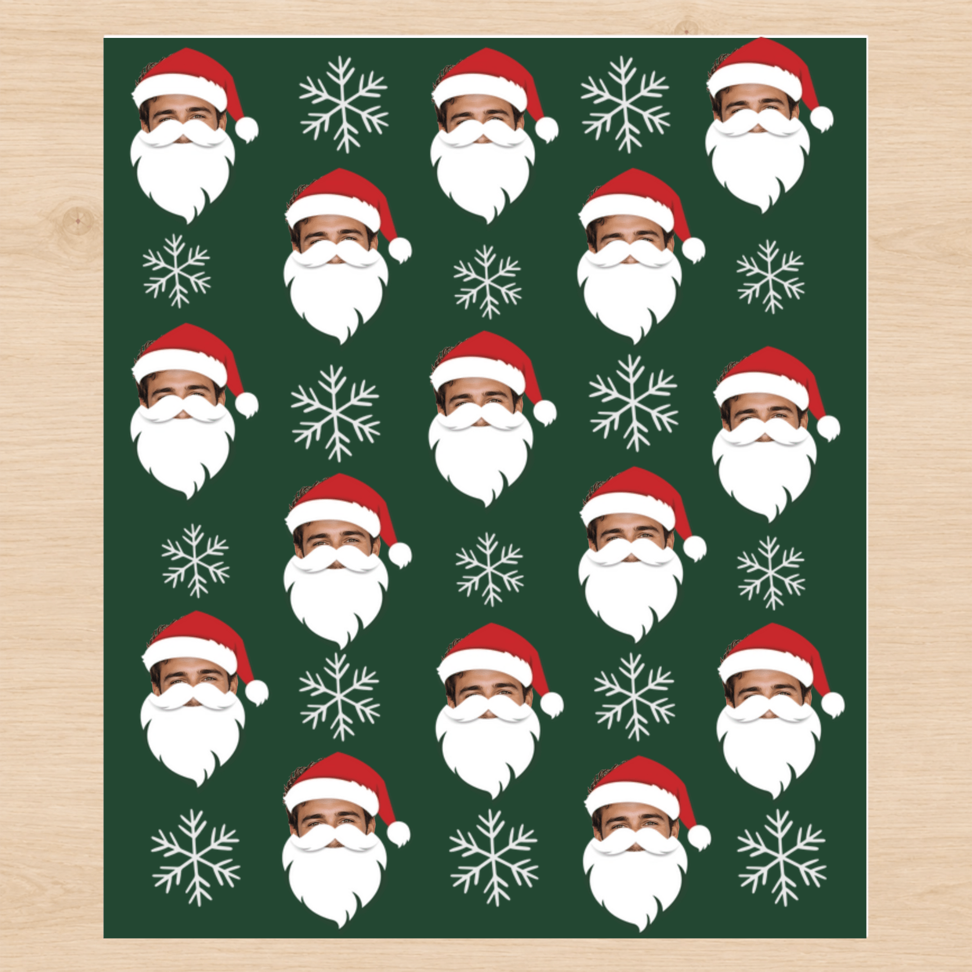 Personalized Santa 6FT Wrapping Paper - London Penny Gift Wrap
