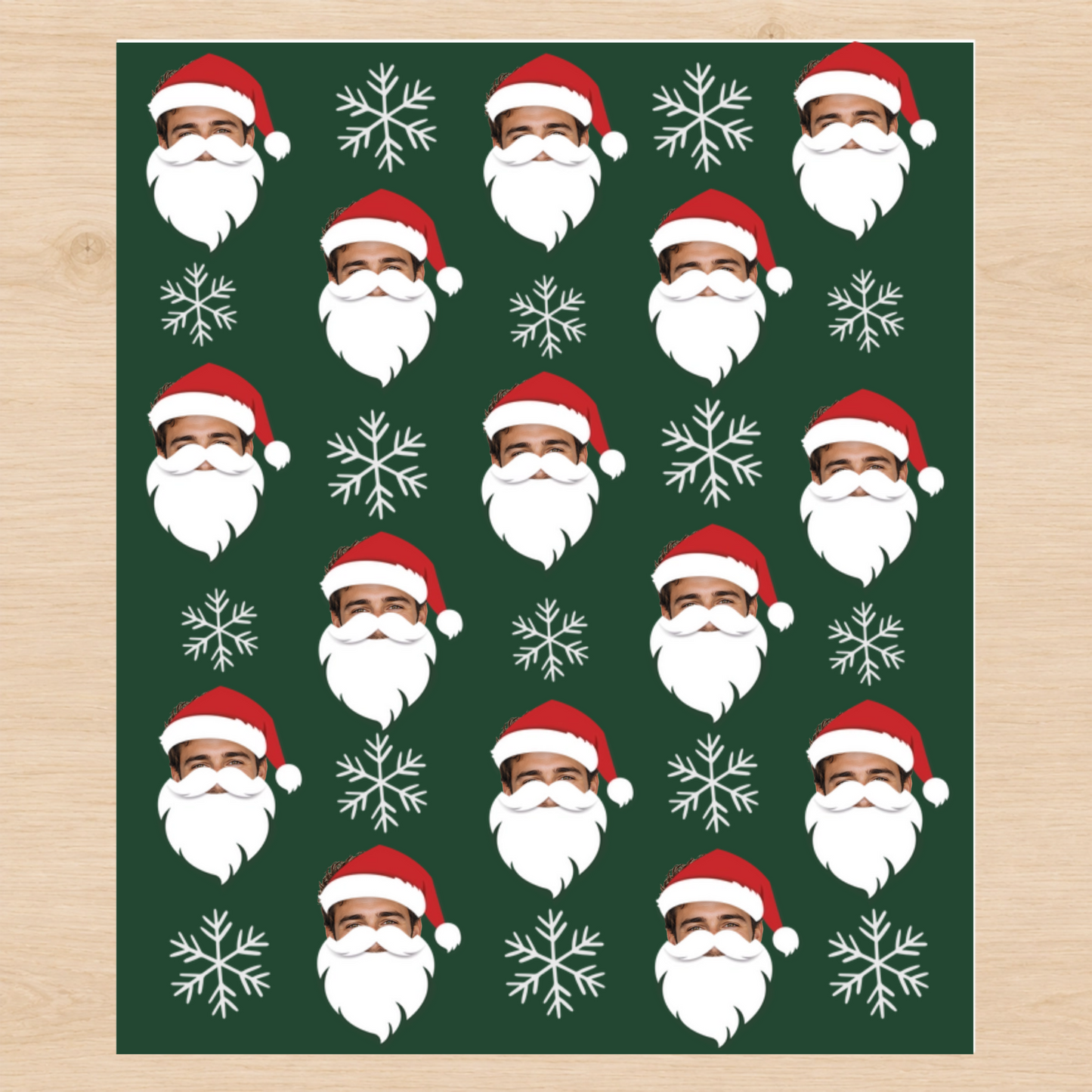Personalized Santa 6FT Wrapping Paper