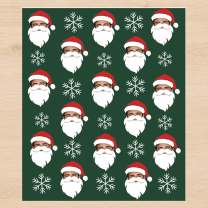 Personalized Santa 6FT Wrapping Paper