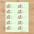 Peterbald Santa Paws Gift Tag Sticker Sheet - London Penny Gift Wrap