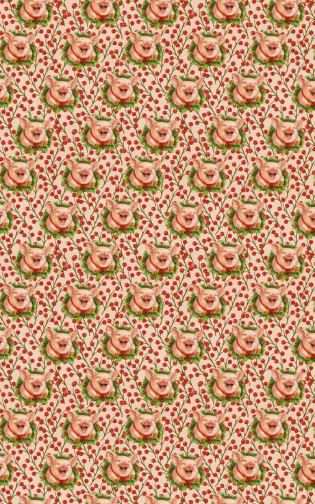 Piggy Tidings - London Penny Gift Wrap