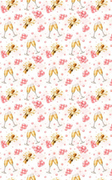 Pink Champagne Pop - London Penny Gift Wrap