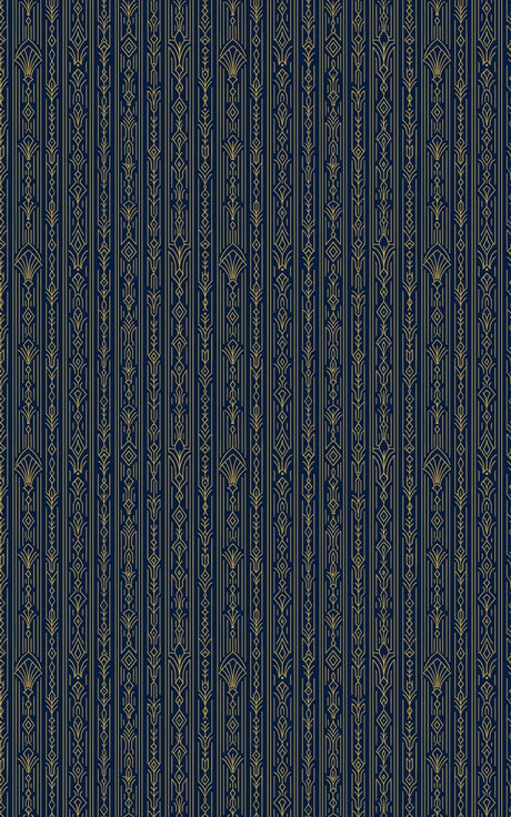Pinstripe Art Deco - London Penny Gift Wrap