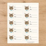 Pixiebob Purrfectly Yours Gift Tag Sticker Sheet