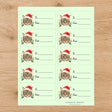 Pixiebob Santa Paws Gift Tag Sticker Sheet - London Penny Gift Wrap