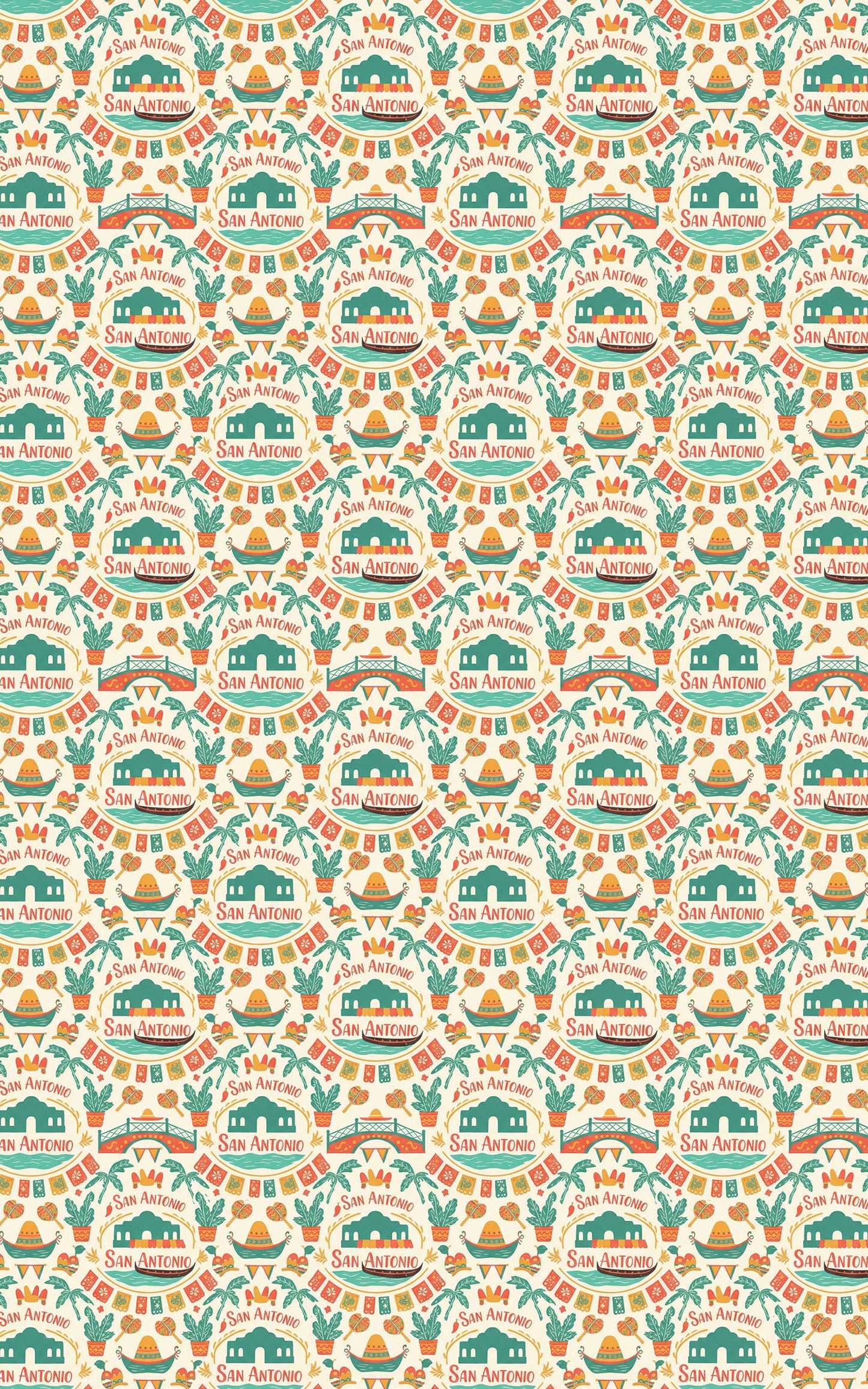 San Antonio – Fiesta & Riverwalk Wrapping Paper