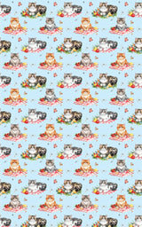 Summer Picnic Cats (Exotic Shorthair) Wrapping Paper - London Penny Gift Wrap