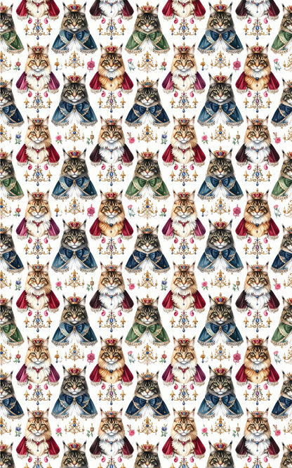 Royal Crown Maine Coons Wrapping Paper