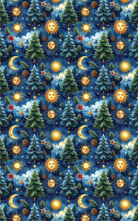 LIMITED TIME | Astronomer's Winter Garden Wrapping Paper - London Penny Gift Wrap