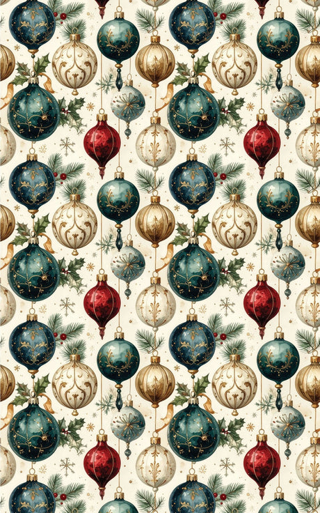LIMITED TIME | Glass Ornament Archives Wrapping Paper - London Penny Gift Wrap