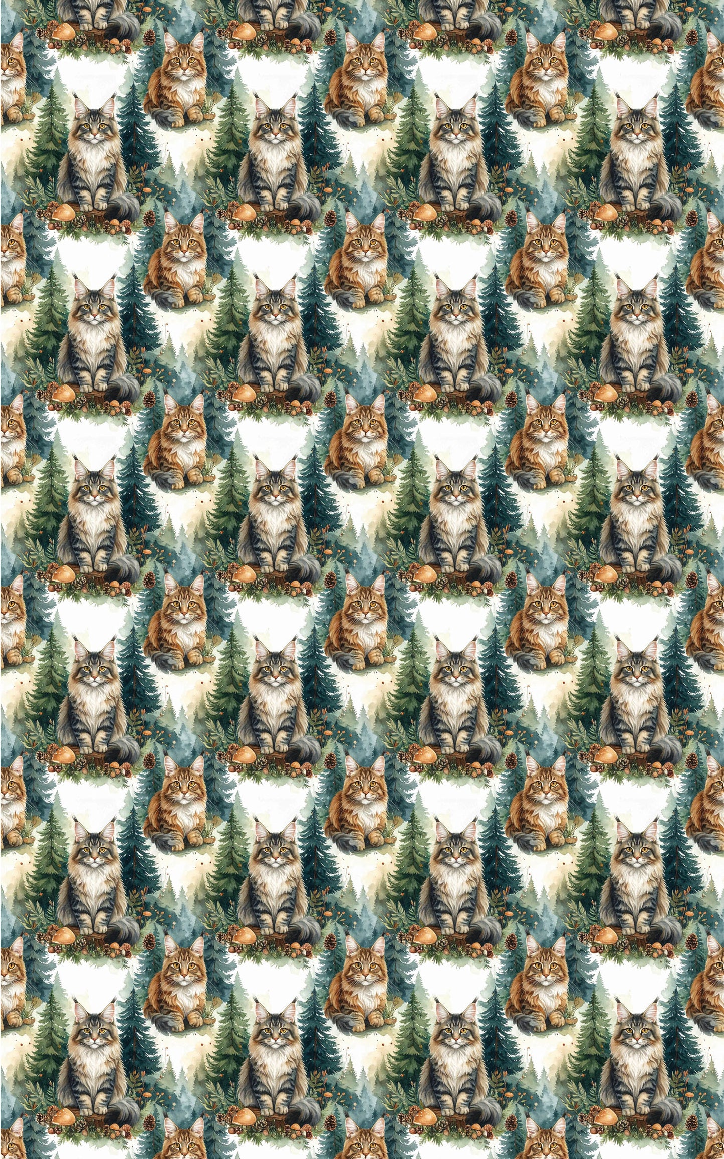 Forest Guardian Maine Coons Wrapping Paper