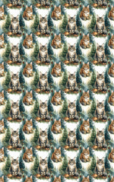 Forest Guardian Maine Coons Wrapping Paper - London Penny Gift Wrap