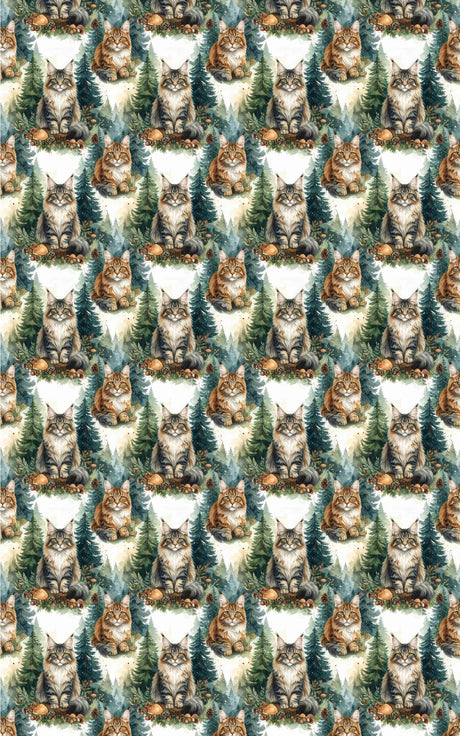 Forest Guardian Maine Coons Wrapping Paper - London Penny Gift Wrap