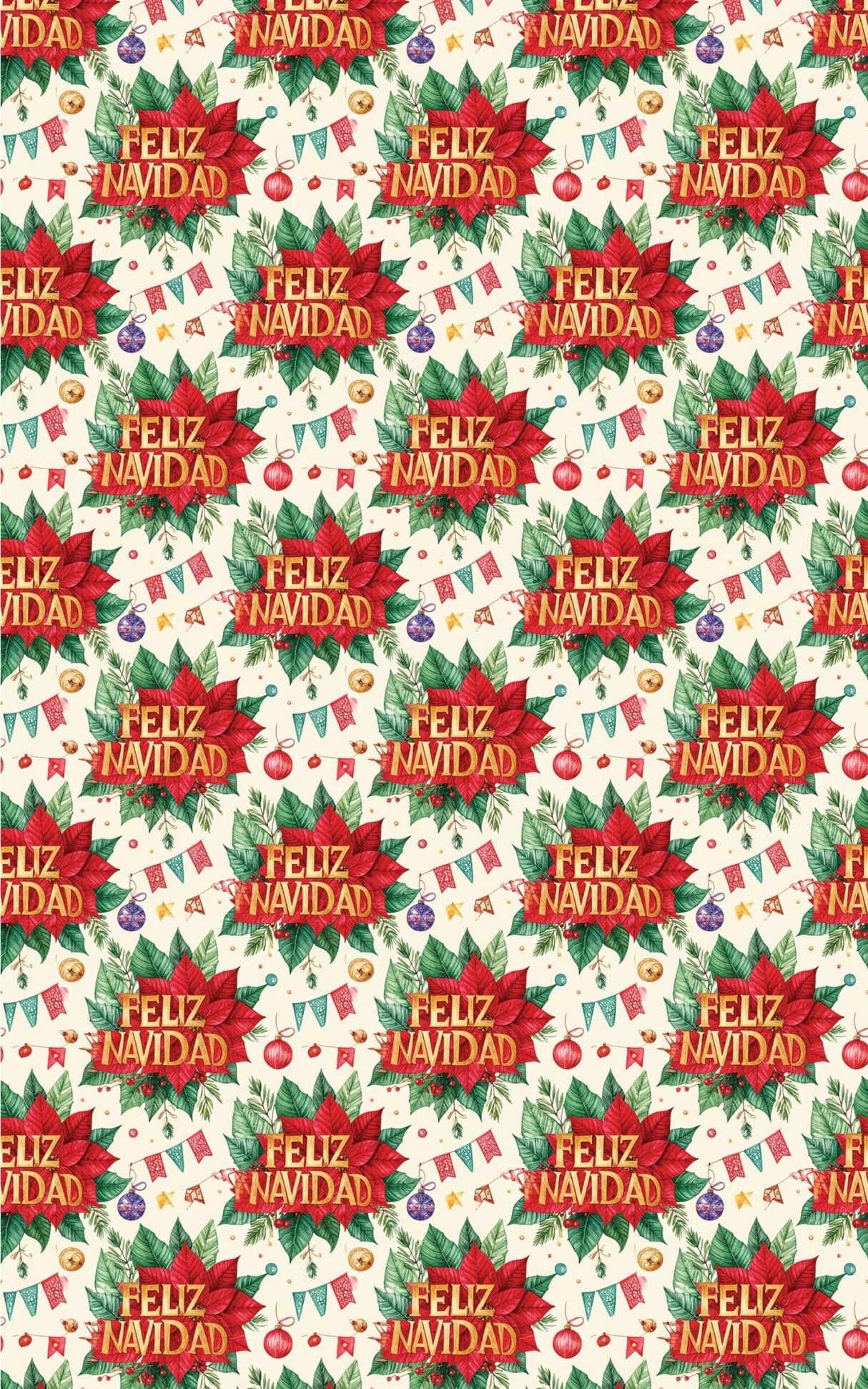 LIMITED TIME | Feliz Navidad Fiesta Deluxe Wrapping Paper - London Penny Gift Wrap