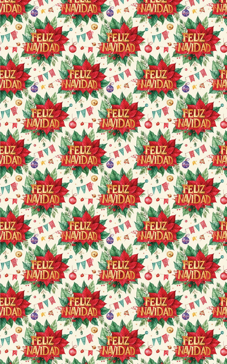 LIMITED TIME | Feliz Navidad Fiesta Deluxe Wrapping Paper - London Penny Gift Wrap