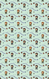 Pixel Hero Journey Wrapping Paper - London Penny Gift Wrap