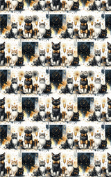 New Year's Celebration (Exotic Shorthair) Wrapping Paper - London Penny Gift Wrap