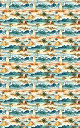 Endless Summer Coastline Wrapping Paper - London Penny Gift Wrap