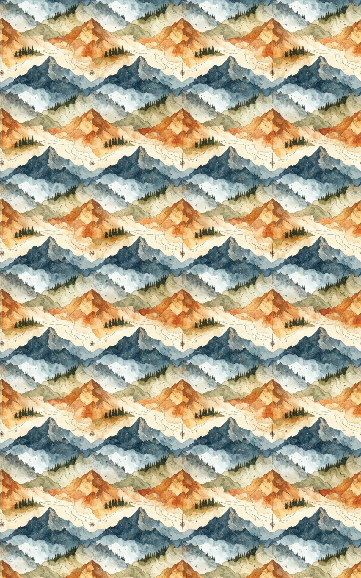 Topographic Summit Wrapping Paper - London Penny Gift Wrap