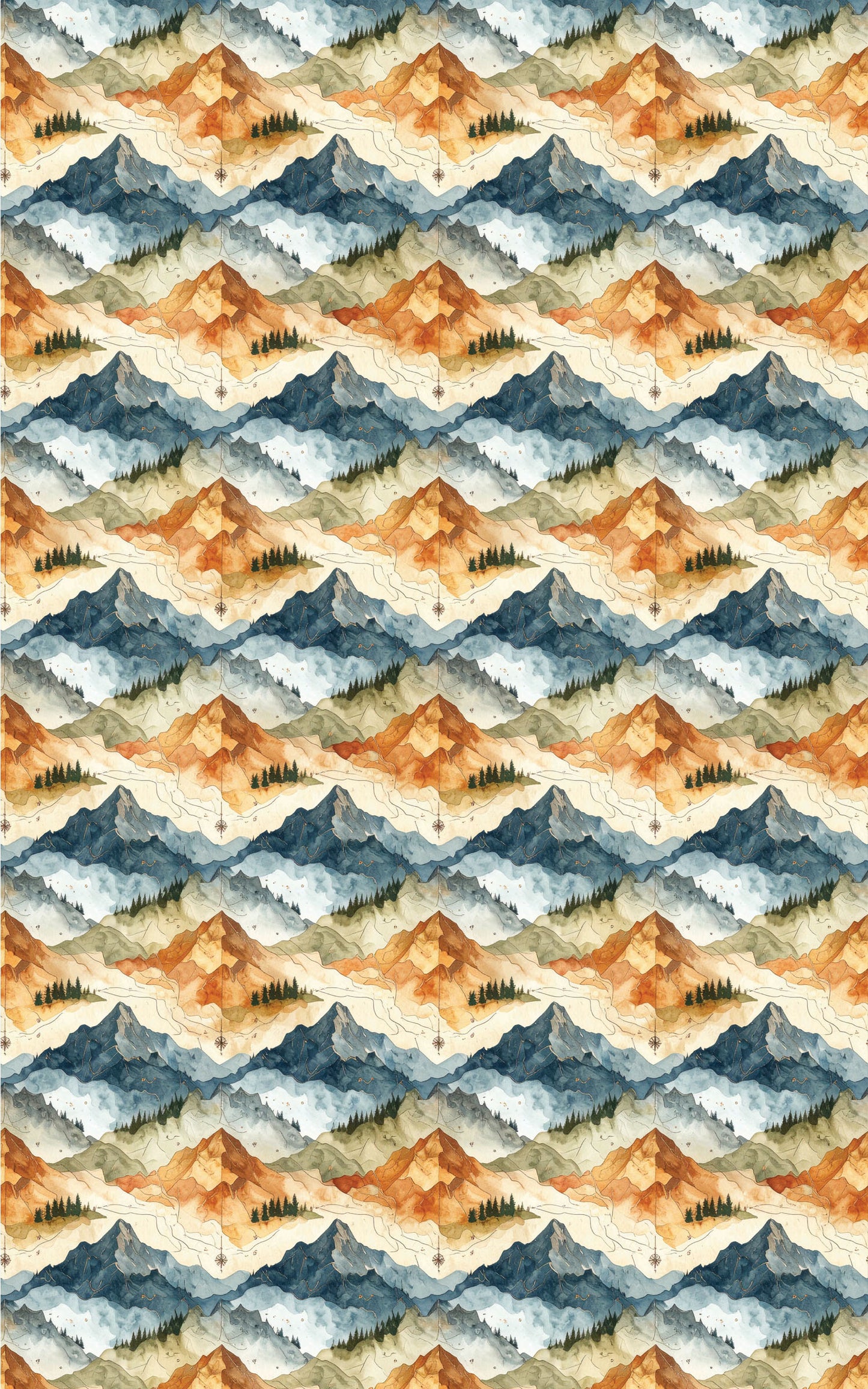 Topographic Summit Wrapping Paper