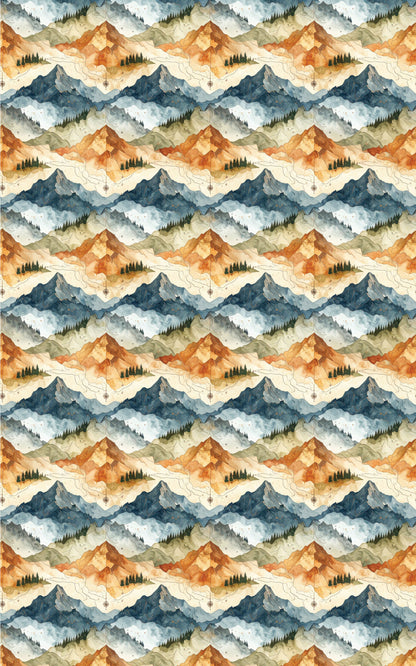 Topographic Summit Wrapping Paper