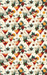 LIMITED TIME | Vintage Cocktail Christmas Wrapping Paper - London Penny Gift Wrap