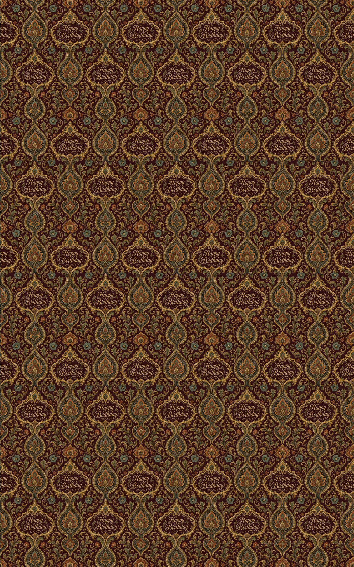 Royal Paisley Celebration Wrapping Paper