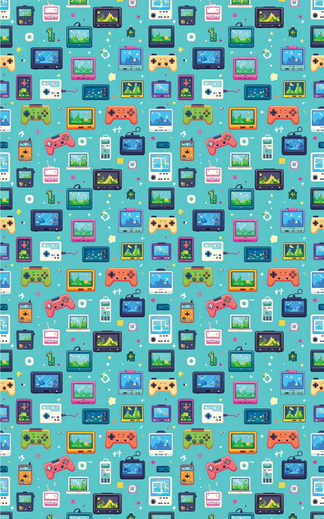 Pixel Pocket World Wrapping Paper - London Penny Gift Wrap