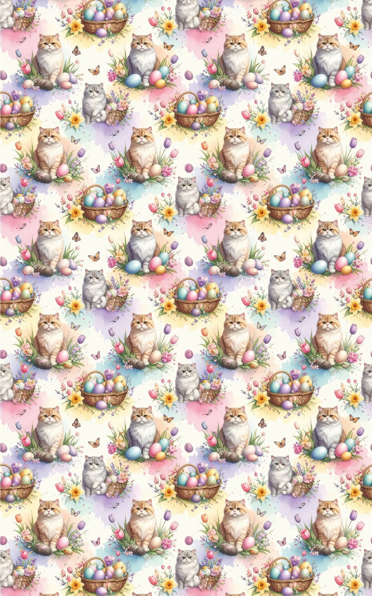 Cats Egg Hunt (Exotic Shorthair) Wrapping Paper - London Penny Gift Wrap