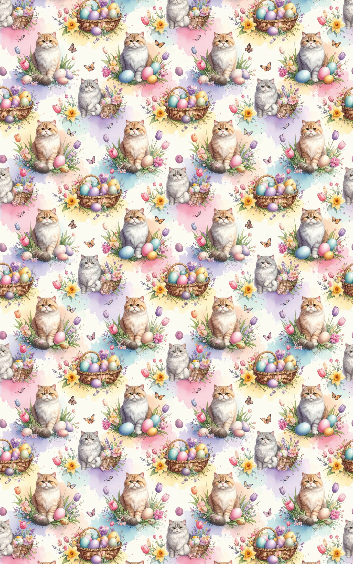 Cats Egg Hunt (Exotic Shorthair) Wrapping Paper