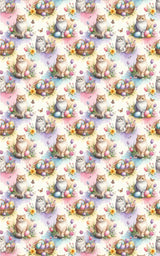 Cats Egg Hunt (Exotic Shorthair) Wrapping Paper - London Penny Gift Wrap