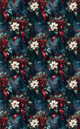 LIMITED TIME | Noir Holiday Bouquet Wrapping Paper - London Penny Gift Wrap