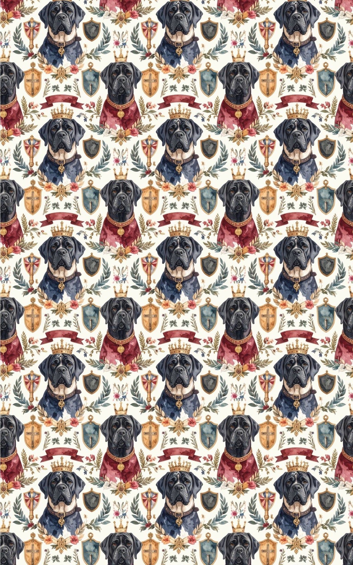 Royal Heritage (English Mastiff) Wrapping Paper - London Penny Gift Wrap