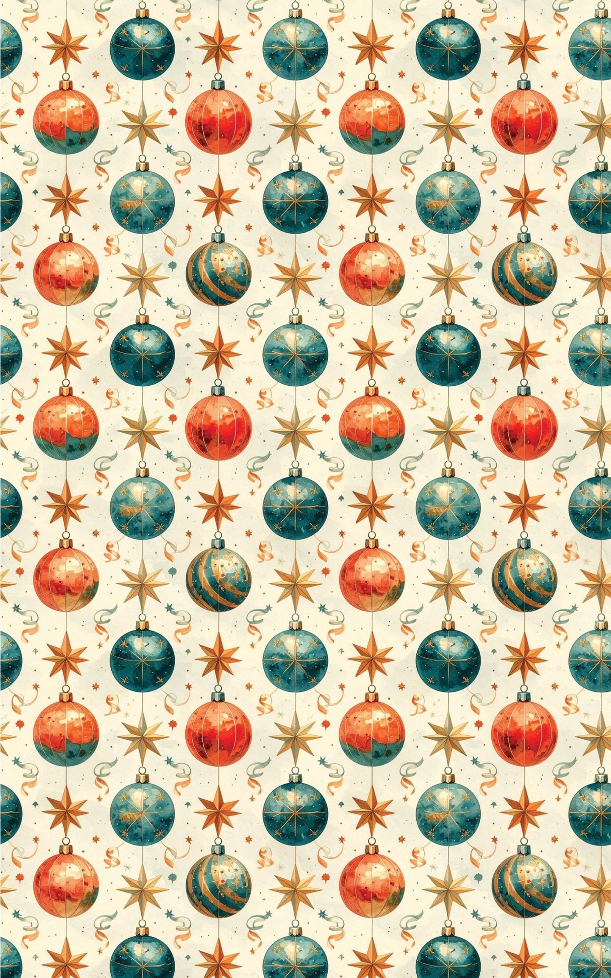 LIMITED TIME | Ornament Galaxy Wrapping Paper - London Penny Gift Wrap
