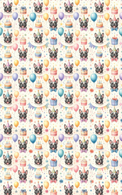Birthday Party (Cane Corso) Wrapping Paper - London Penny Gift Wrap