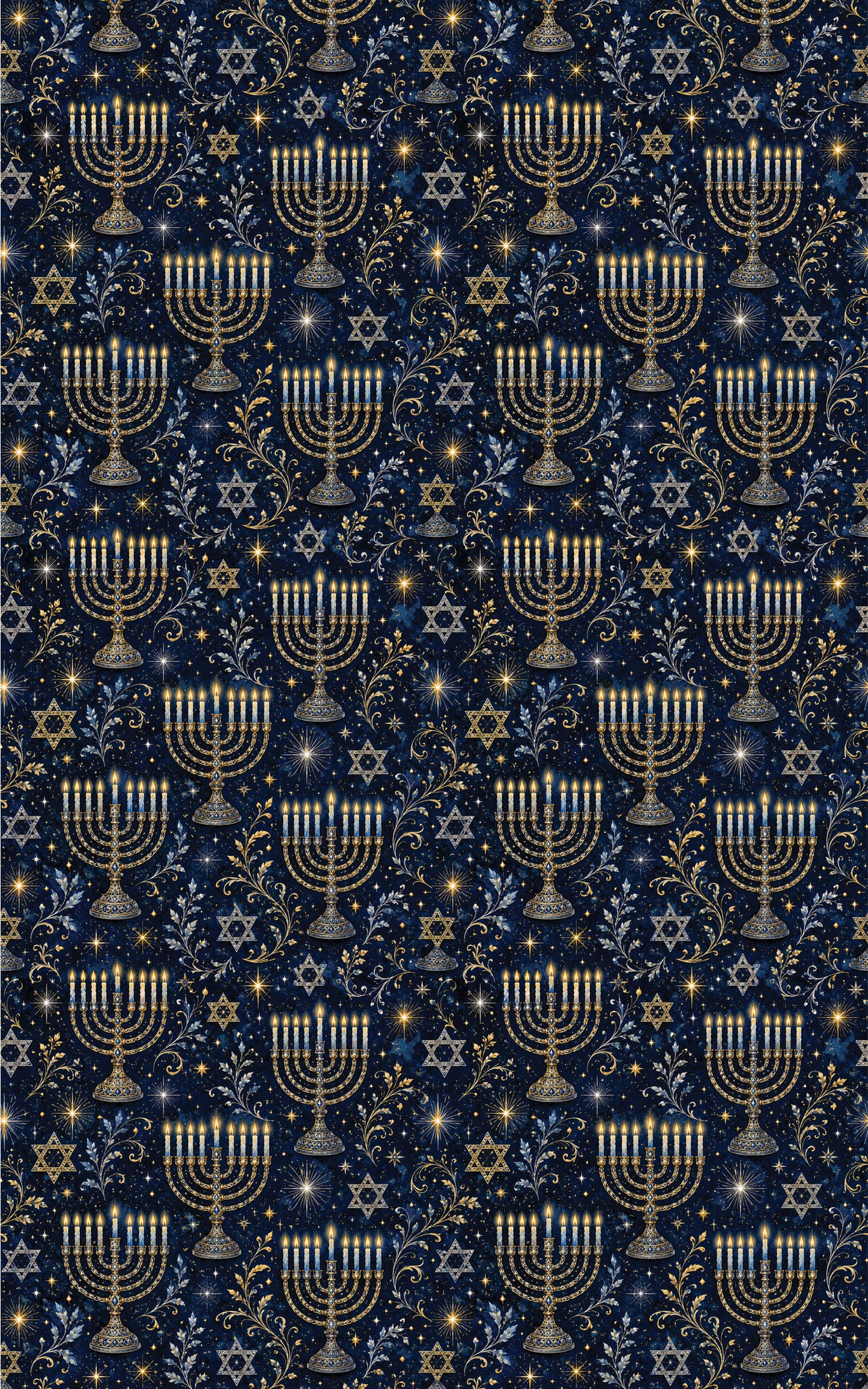 LIMITED TIME | Menorah & Star Elegance Wrapping Paper