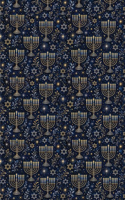 LIMITED TIME | Menorah & Star Elegance Wrapping Paper