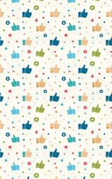 Thumbs Up Fiesta Wrapping Paper - London Penny Gift Wrap