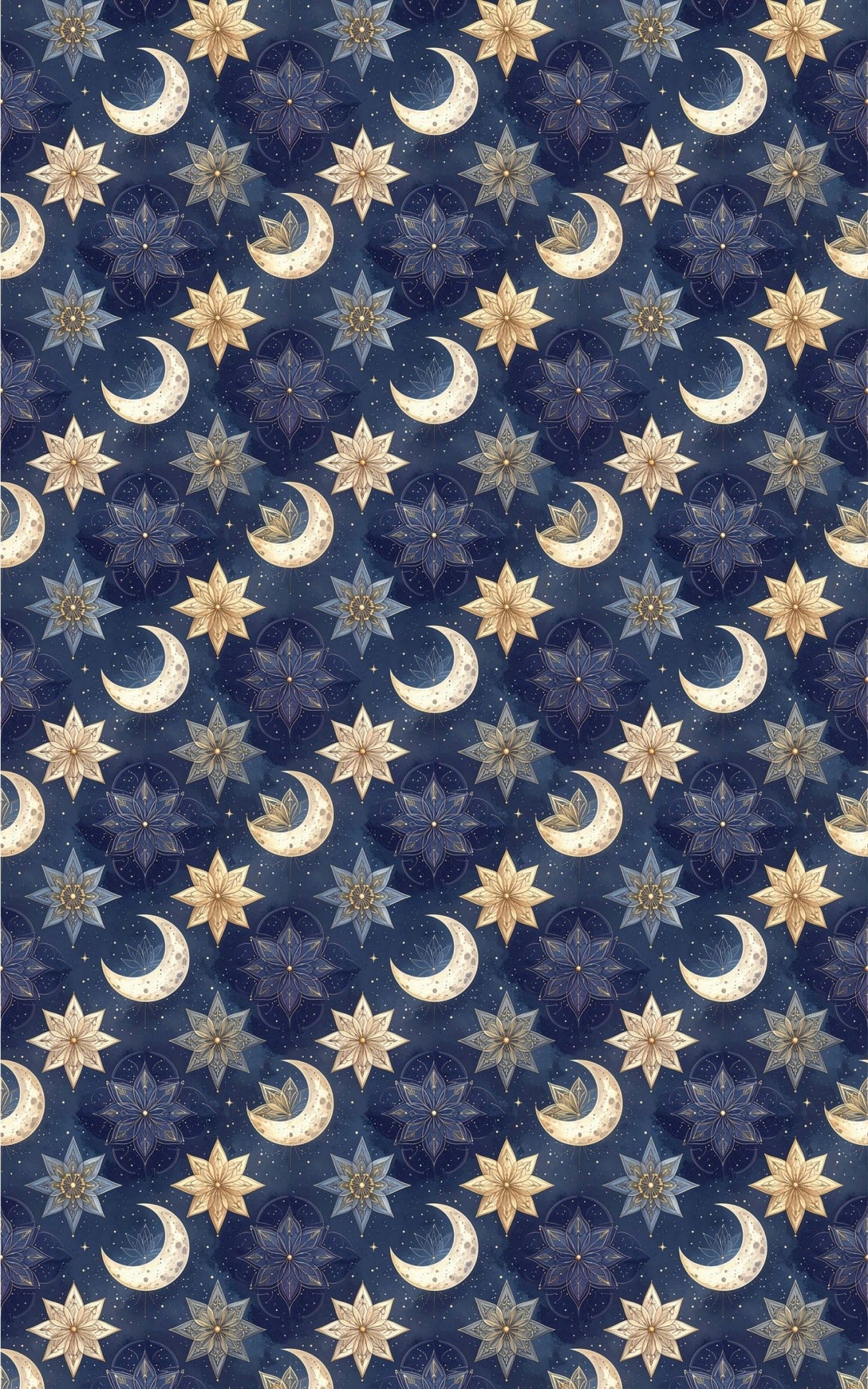 Celestial Garden Moon Wrapping Paper - London Penny Gift Wrap