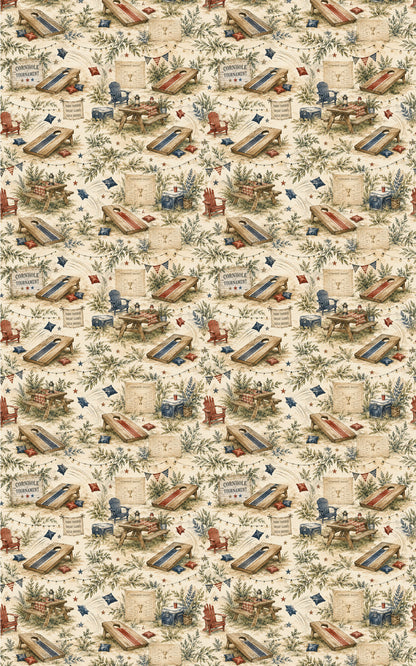 Backyard Tournament Classic Wrapping Paper