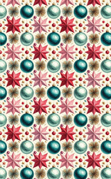 LIMITED TIME | Retro Bauble Celebration Wrapping Paper - London Penny Gift Wrap